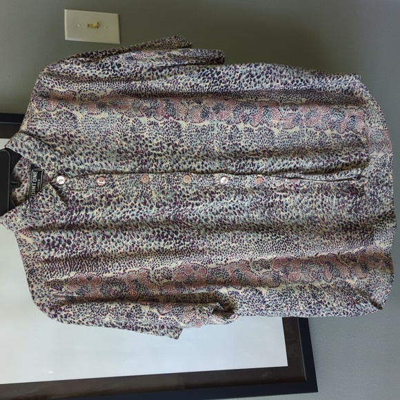 VTG button up. Rayon, size S. - Picture 1 of 4